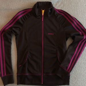 Adidas | Track Jacket Zip-Up. Black and Purple